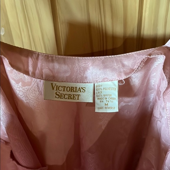 Victoria's Secret Gold Label Blush Satin Lingerie Slip Dress - Picture 2 of 5